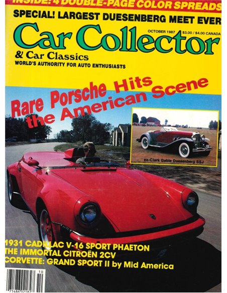 1987 CAR COLLECTOR AND CAR CLASSICS MAGAZINE 10 ENGLISH