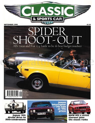 1998 CLASSIC AND SPORTSCAR MAGAZINE SEPTEMBER ENGLISH