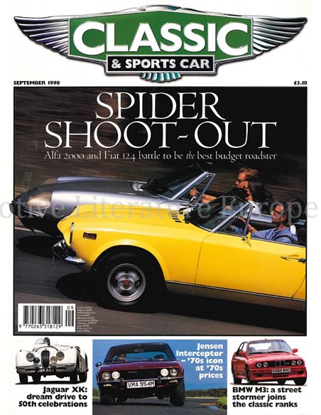 1998 CLASSIC AND SPORTSCAR MAGAZINE SEPTEMBER ENGLISH