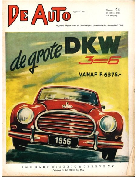 1956 DE AUTO MAGAZIN 43 NIEDERLÄNDISCH