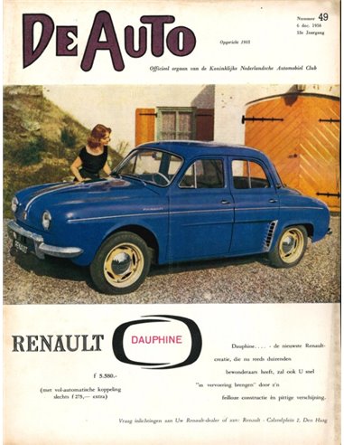 1956 DE AUTO MAGAZINE 49 DUTCH