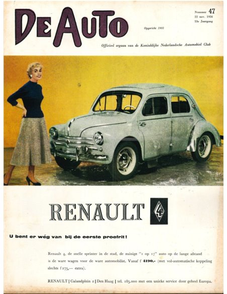 1956 DE AUTO MAGAZINE 47 DUTCH