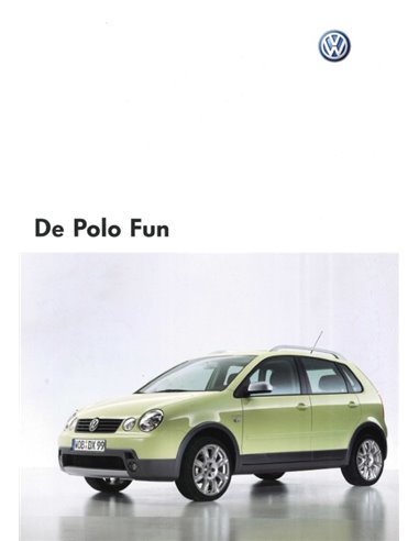 2004 VOLKSWAGEN POLO FUN PROSPEKT NIEDERLÄNDISCH