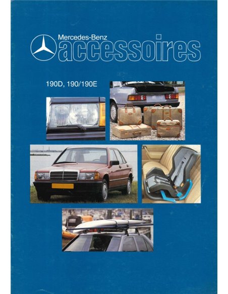 1984 MERCEDES BENZ 190D, 190/190E ZUBEHÖR PROSPEKT NIEDERLÄNDISCH