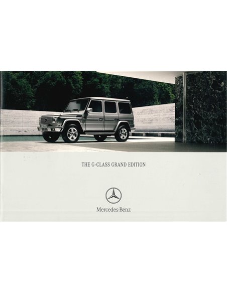 2006 MERCEDES BENZ G KLASSE LONG EDITION PROSPEKT ENGLISCH