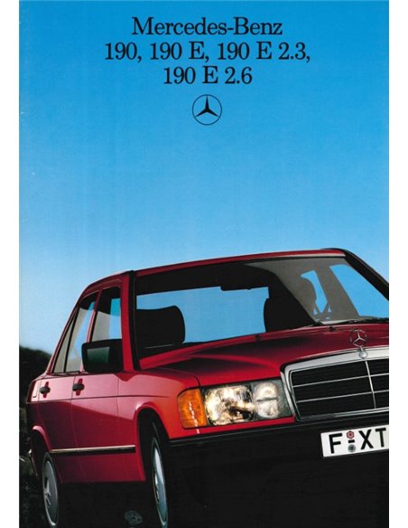 1987 MERCEDES BENZ 190 / 190E BROCHURE NEDERLANDS