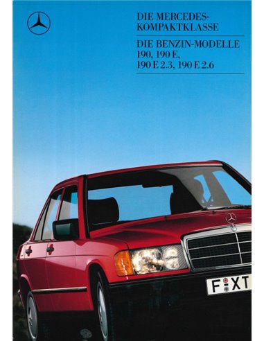 1987 MERCEDES BENZ 190 / 190E BROCHURE DUITS