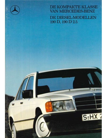 1987 MERCEDES BENZ 190D BROCHURE DUTCH