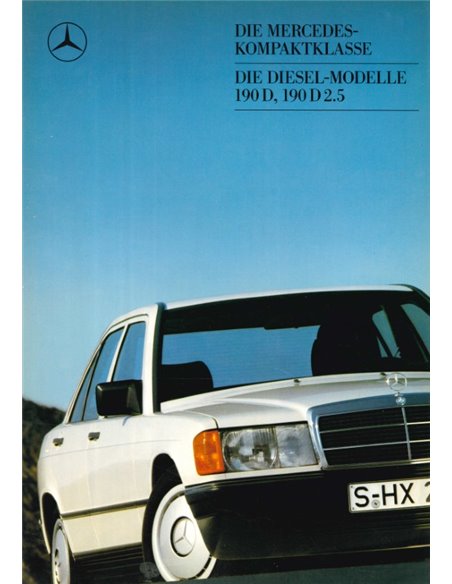 1987 MERCEDES BENZ 190D PROSPEKT DEUTSCH