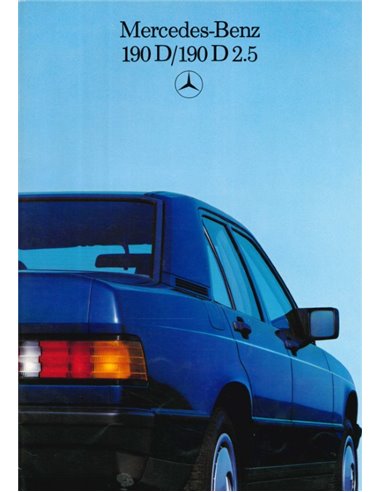 1986 MERCEDES BENZ 190D BROCHURE NEDERLANDS