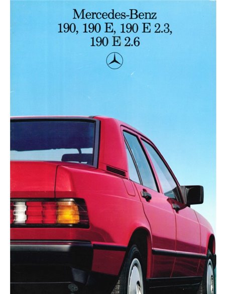 1986 MERCEDES BENZ 190 / 190E BROCHURE NEDERLANDS