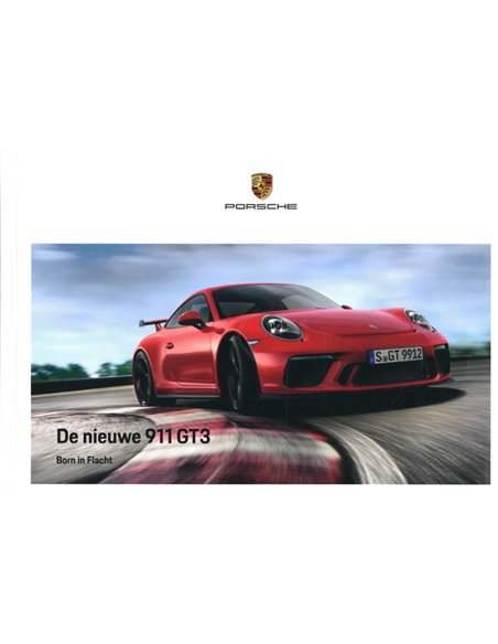 2018 PORSCHE 911 GT3 HARDBACK BROCHURE DUTCH