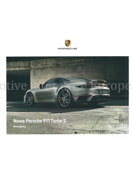 2020 PORSCHE 911 TURBO S HARDCOVER BROCHURE POOLS