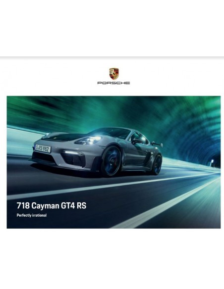 2022 PORSCHE 718 CAYMAN GT4 RS HARDBACK BROCHURE GERMAN