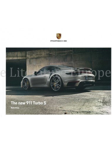 2020 PORSCHE 911 TURBO S HARDCOVER BROCHURE ENGELS