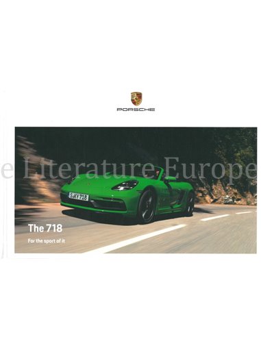 2020 PORSCHE 718 BOXTER | CAYMAN HARDCOVER BROCHURE JAPANS