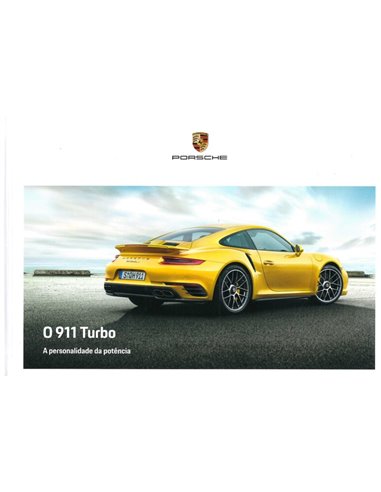 2018 PORSCHE 911 TURBO HARDCOVER BROCHURE SPAANS (PT/BR)