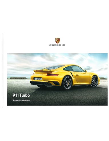 2018 PORSCHE 911 TURBO HARDCOVER PROSPEKT SPANISCH