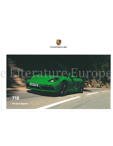 2021 PORSCHE 718 BOXTER | CAYMAN HARDCOVER BROCHURE SPAANS