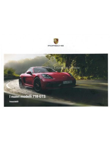 2018 PORSCHE 718 GTS CAYMAN / BOXSTER HARDCOVER PROSPEKT ITALIENISCH