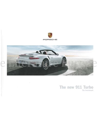 2014 PORSCHE 911 TURBO HARDCOVER PROSPEKT ENGLISCH