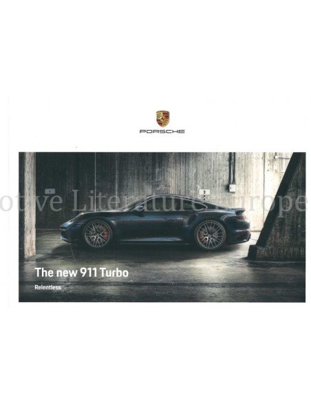 2021 PORSCHE 911 TURBO S HARDCOVER BROCHURE ENGELS