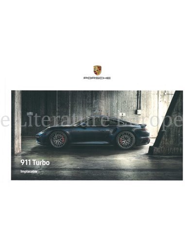 2021 PORSCHE 911 TURBO S HARDCOVER BROCHURE FRANS