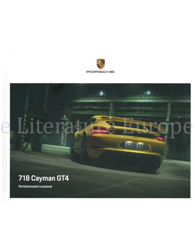 2021 PORSCHE 718 CAYMAN GT4 HARDCOVER BROCHURE PORTUGEES