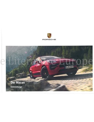 2021 PORSCHE MACAN HARDBACK BROCHURE GERMAN