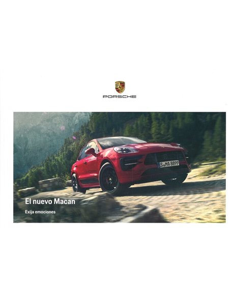 2021 PORSCHE MACAN HARDCOVER PROSPEKT SPANISCH