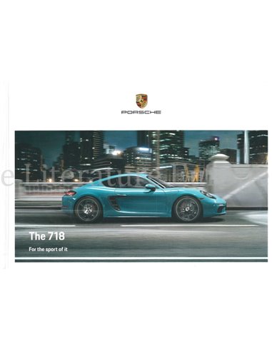 2020 PORSCHE 718 BOXTER | 718 CAYMAN HARDBACK BROCHURE ENGLISH