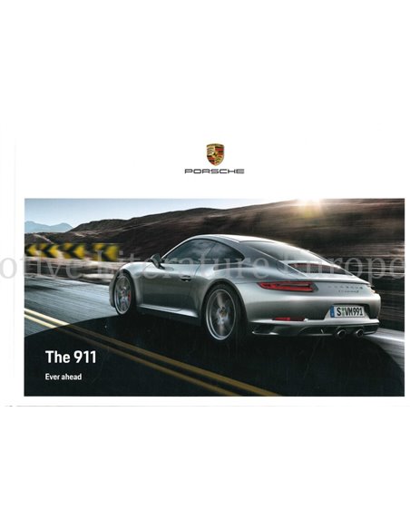 2019 PORSCHE 911 CARRERA / TARGA HARDCOVER BROCHURE ENGELS (AU/NZ)