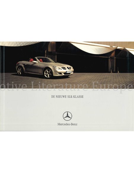 2004 MERCEDES BENZ SLK BROCHURE DUTCH