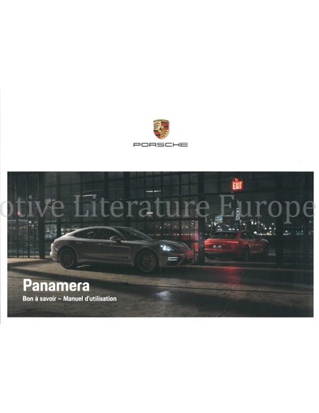 2021 PORSCHE PANAMERA | SPORT TURISMO INSTRUCTIEBOEKJE FRANS