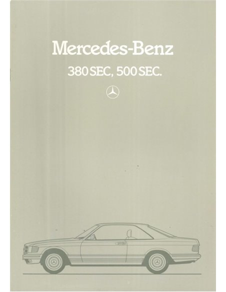 1986 MERCEDES BENZ E CLASS BROCHURE ENGLISH