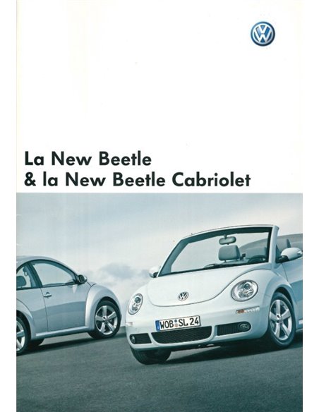 2008 VOLKSWAGEN NEW BEETLE, NEW BEETYLE CONVERTIBLE BROCHURE FRENCH