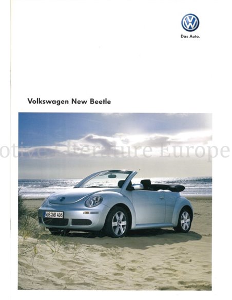 2009 VOLKSWAGEN NEW BEETLE BROCHURE ENGELS (AU)