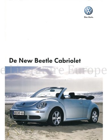 2008 VOLKSWAGEN NEW BEETLE CONVERTIBLE BROCHURE DUTCH