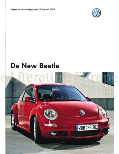 2007 VOLKSWAGEN NEW BEETLE BROCHURE NEDERLANDS