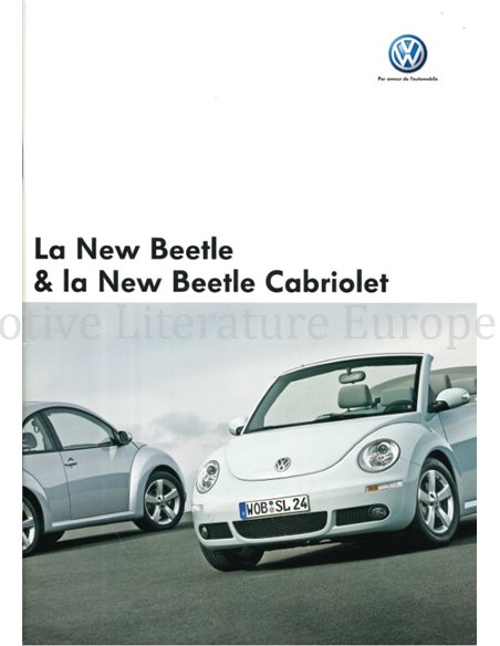 2005 VOLKSWAGEN NEW BEETLE, NEW BEETYLE CONVERTIBLE BROCHURE FRENCH (BE)