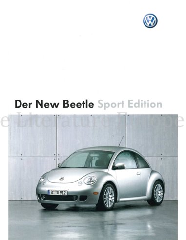 2004 VOLKSWAGEN NEW BEETLE SPORT EDITION BROCHURE GERMAN