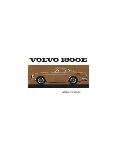 1970 VOLVO 1800E INSTRUCTIEBOEKJE ZWEEDS