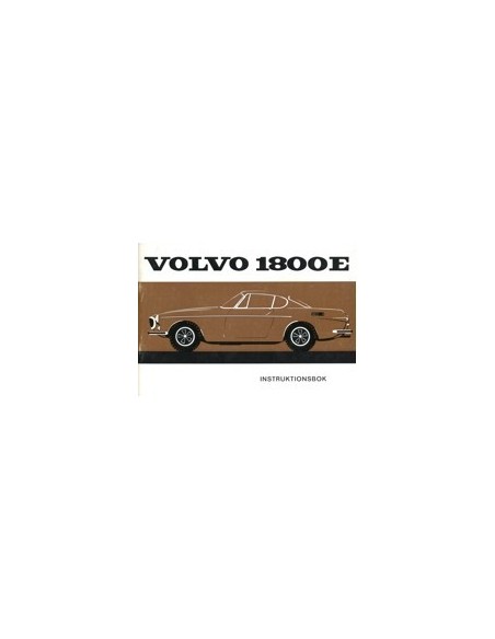 1970 VOLVO 1800E INSTRUCTIEBOEKJE ZWEEDS