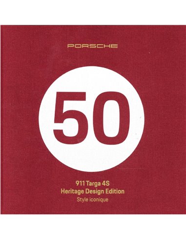 2021 PORSCHE 911 TARGA 4S HERITAGE DESIGN EDITION HARDCOVER PROSPEKT FRANZÖSISCH