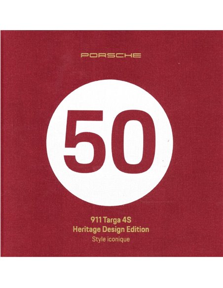 2021 PORSCHE 911 TARGA 4S HERITAGE DESIGN EDITION HARDCOVER PROSPEKT FRANZÖSISCH