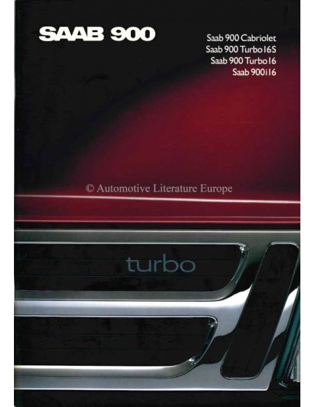 1989 SAAB 900 PROGRAMMA BROCHURE FRANS