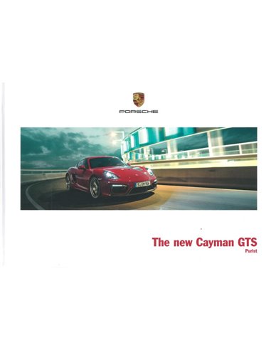 2015 PORSCHE CAYMAN GTS HARDCOVER PROSPEKT JAPANISCH