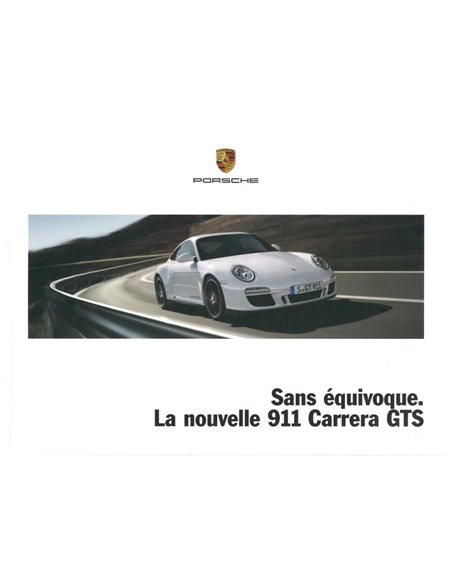 2011 PORSCHE 911 CARRERA GTS HARDBACK BROCHURE FRENCH