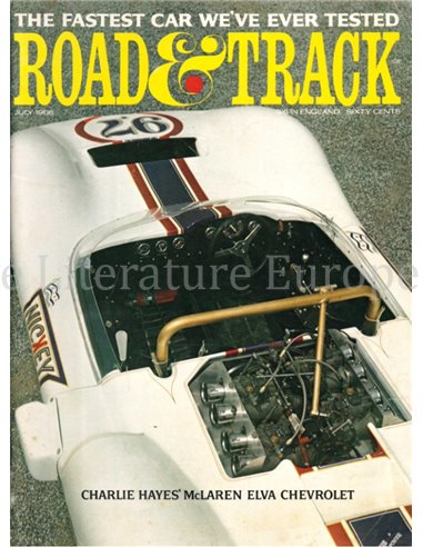 1966 ROAD AND TRACK MAGAZINE JULI ENGLISCH