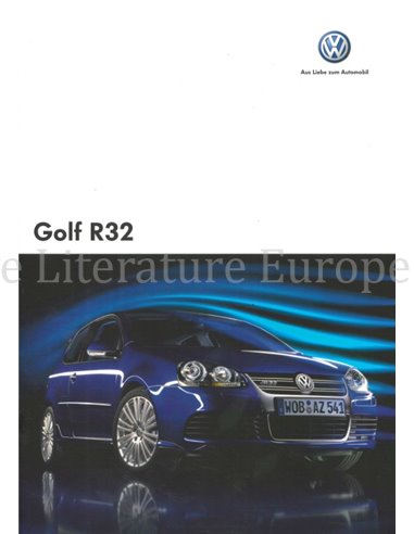 2007 VOLKSWAGEN GOLF R32 BROCHURE SPAANS